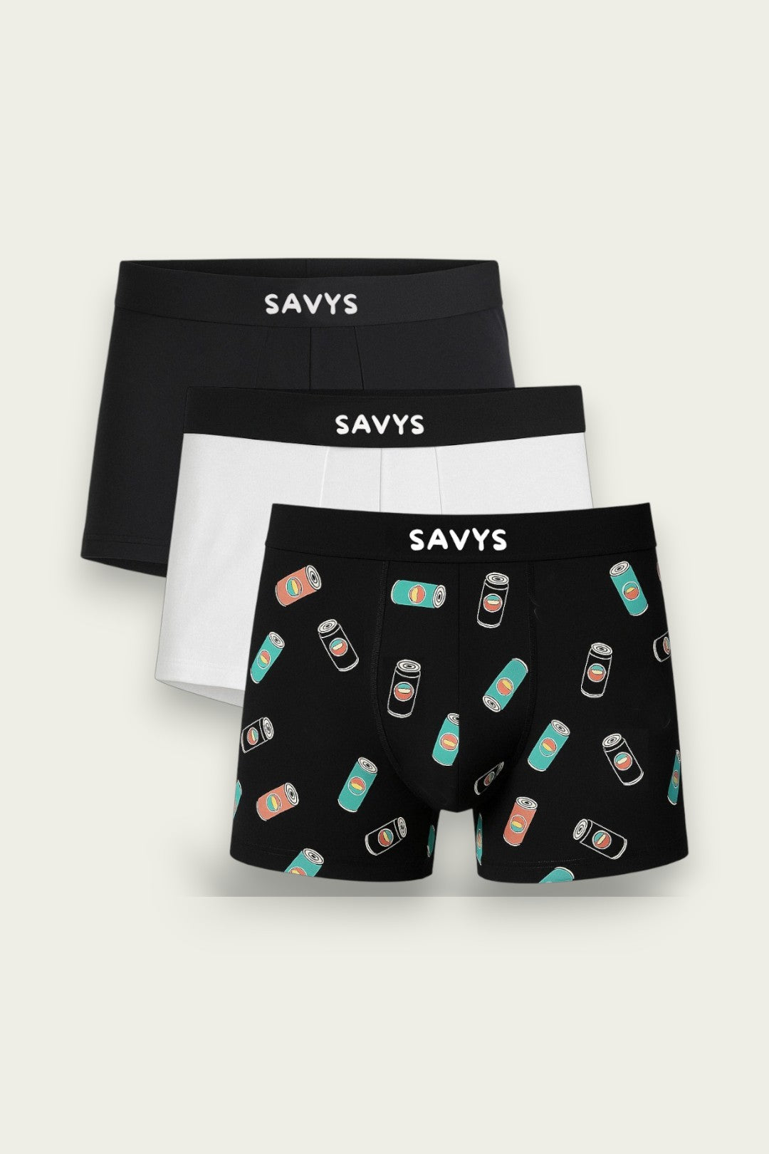 Men Printed Boxershort Underwear (Pack of 3)