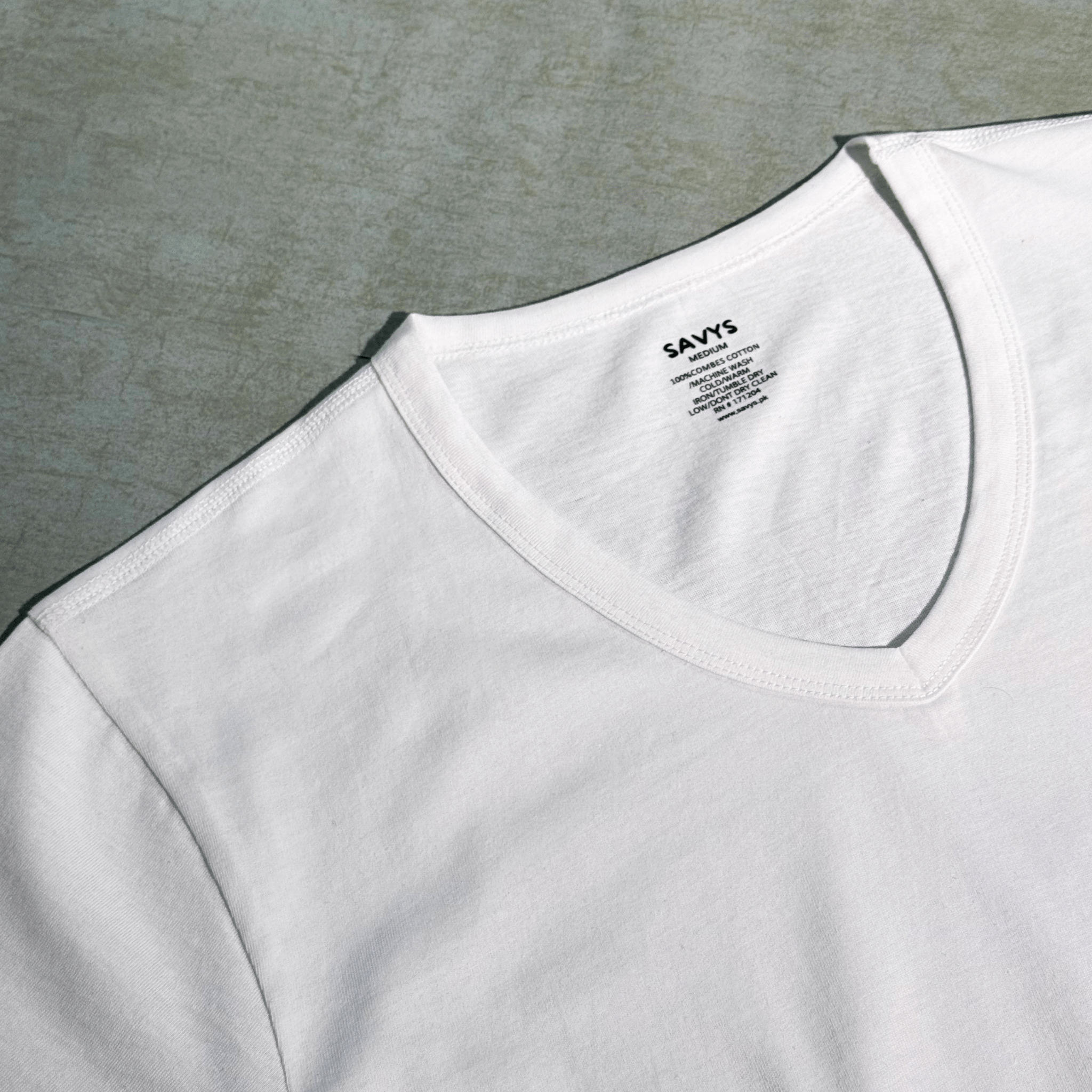 Men V Neck Undershirt (Pack of 2) - Savys -