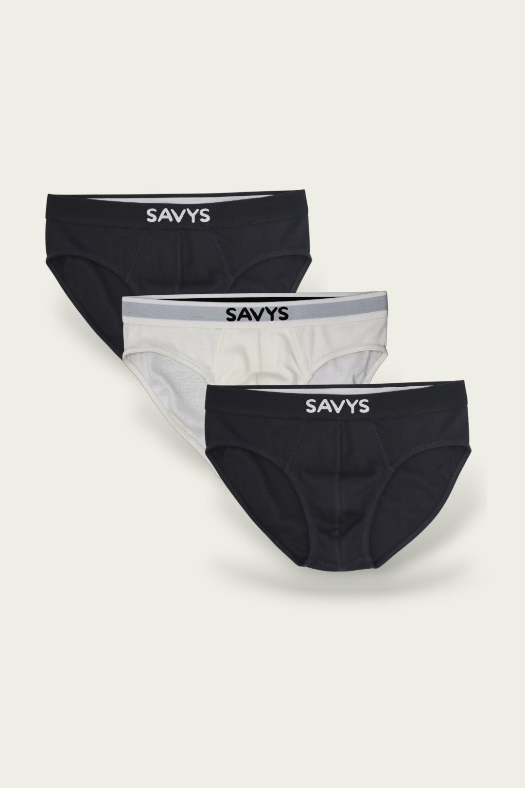 Men Ribbed Brief Underwear (Pack of 3)
