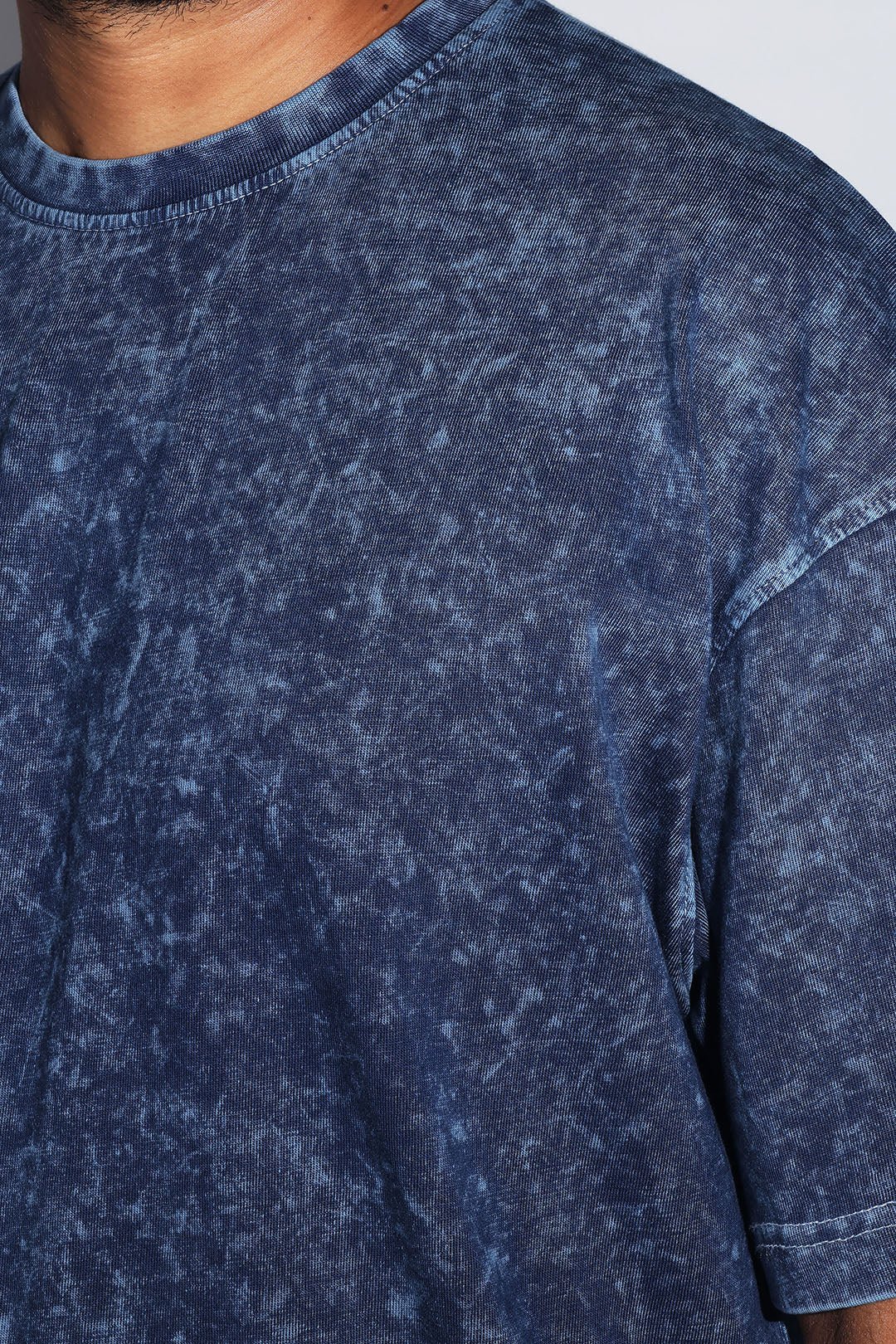 Navy Thermopol Washed Oversized Tee